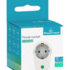 POWERTECH αντάπτορας ρεύματος PT-996, 1 θέση schuko, 16A, 3680W, λευκός