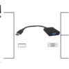 POWERTECH αντάπτορας USB 3.0 σε VGA PTH-021, Full HD, μαύρο