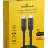 POWERTECH καλώδιο USB-C PTR-0136, PD 100W, 20Gbps, copper, 1m, μαύρο