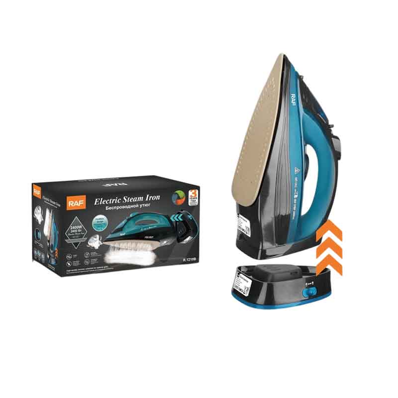 RAF Ασύρματο Ηλεκτρικό Σίδερο Ατμού 2400W R.1210B - Cordless Electric Steam Iron