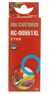 Συμβατό InkJet για Canon CLI-551, 12ml, κυανό