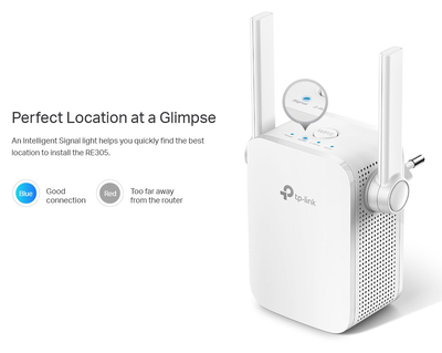 TP-LINK AC1200 Wi-Fi Range Extender RE305, dual band, Ver. 3.0
