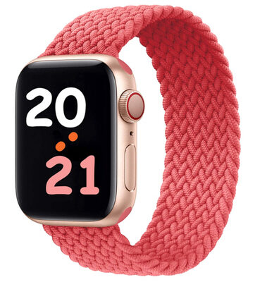 ROCKROSE πλεκτό solo band Maya για Apple Watch 42/44mm, 135mm, ροζ