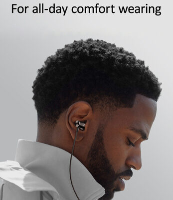 USAMS earphones με μικρόφωνο EP-42, 3.5mm σύνδεση, Φ10mm, 1.2m, μαύρα