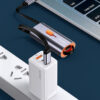 USAMS αντάπτορας USB-C σε USB-C/USB/Lightning SJ560, 60W PD, 0.3m, γκρι