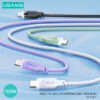 USAMS καλώδιο USB-C σε USB-C US-SJ567, 100W PD, 1.2m, μωβ