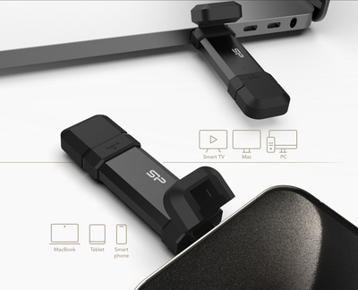 SILICON POWER εξωτερικός SSD Marvel Xtreme DS72, USB-C/USB 3.2, 1TB, μαύρο