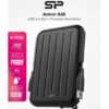 SILICON POWER εξωτερικός HDD Armor A66, 2TB, USB 3.2, μαύρος