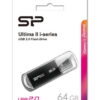SILICON POWER USB Flash Drive Ultima II-I, 64GB, USB 2.0, μαύρο