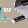 SILICON POWER USB Flash Drive Blaze B02, 128GB, USB 3.2, μαύρο