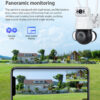 SECTEC smart κάμερα ST-428-4M-DL με προβολείς, dual lens, 4MP, Onvif PTZ