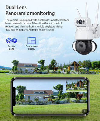 SECTEC smart κάμερα ST-428-4M-DL με προβολείς, dual lens, 4MP, Onvif PTZ