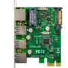 POWERTECH κάρτα επέκτασης PCIe σε USB 3.0 & GbE LAN ST642, VL805&RTL8153