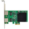 POWERTECH κάρτα επέκτασης PCIe σε 2x RJ45 2.5G ST7275, RTL8125B