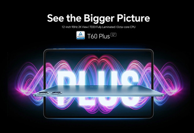 TECLAST tablet T60 Plus, 12", 6/128GB, 4G, Android 14, 8000mAh, μπλε