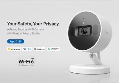 TP-LINK smart κάμερα Tapo C125, 2K, motion detection, Wi-Fi, Ver. 1.0