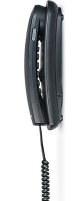 PHILIPS ενσύρματο τηλέφωνο TD2801B/00, επιτραπέζιο ή επιτοίχιο, μαύρο