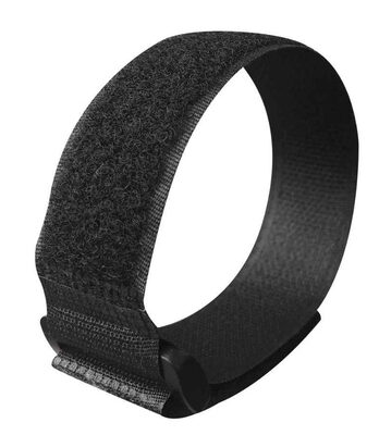 POWERTECH ιμάντας τύπου velcro TIES-026, 45x2cm, μαύρος, 10τμχ