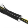 Ταινία νεοπρενίου τύπου Velcro TIES-037, 13.5cm, 1.5m, μαύρη/λευκή