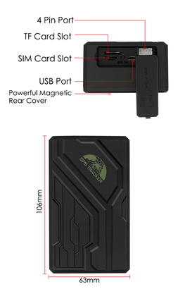 COBAN GPS Tracker Οχημάτων TK108B, GPS & GSM/GPRS, IP67, 10000mAh
