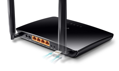 TP-LINK Wireless N Router TL-MR6400, 4G LTE, Wi-Fi 300Mbps, Ver. 4.0
