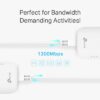 TP-LINK Passthrough Powerline Starter Kit TL-PA8010P, AV1300, Ver: 3.0