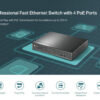 TP-LINK desktop switch TL-SF1008LP, 8-Port 10/100Mbps, 4x PoE, Ver. 2.0