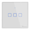 SONOFF smart διακόπτης ΤΧ-T2EU3C, αφής, Wi-Fi, τριπλός, λευκός