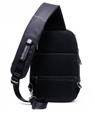 ARCTIC HUNTER τσάντα Crossbody XB-00081, USB, 6L, μαύρη