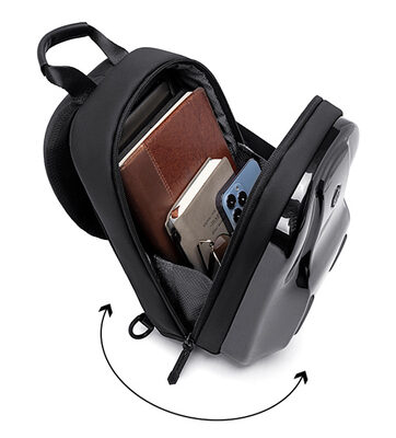 ARCTIC HUNTER τσάντα Crossbody XB00551 με θήκη tablet, 3.5L, μαύρη