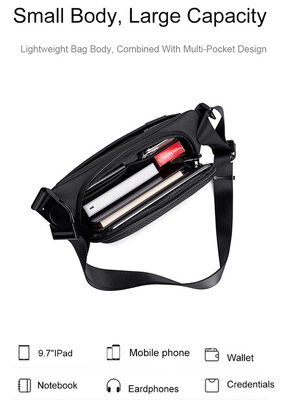 ARCTIC HUNTER τσάντα Crossbody Y00561 με θήκη tablet, 4L, μαύρη