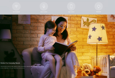 YEELIGHT Smart λάμπα LED YLDP15YL, Wi-Fi, 8.5W, E27, 800lm, 2700K