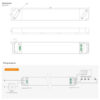 YSD τροφοδοτικό DC 100WUGP-12, 12VDC, 100W, 8.3A, IP20, dimmable