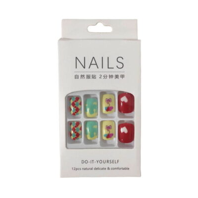Αυτοκόλλητα νύχια σε διάφορα σχέδια - Press-on fake nails