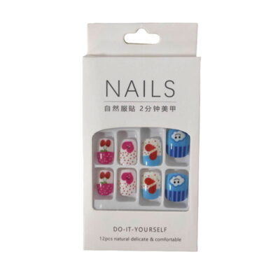 Αυτοκόλλητα νύχια σε διάφορα σχέδια - Press-on fake nails