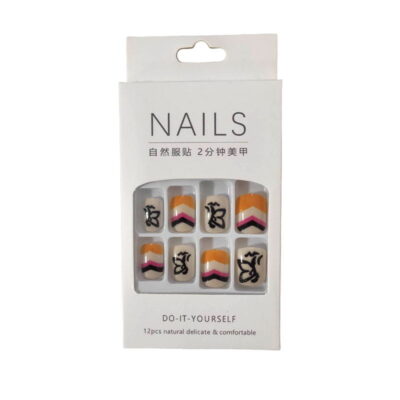 Αυτοκόλλητα νύχια σε διάφορα σχέδια - Press-on fake nails