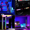 LED φωτορυθμικό φωτιστικό ZS52, RGB, 5W, μαύρο