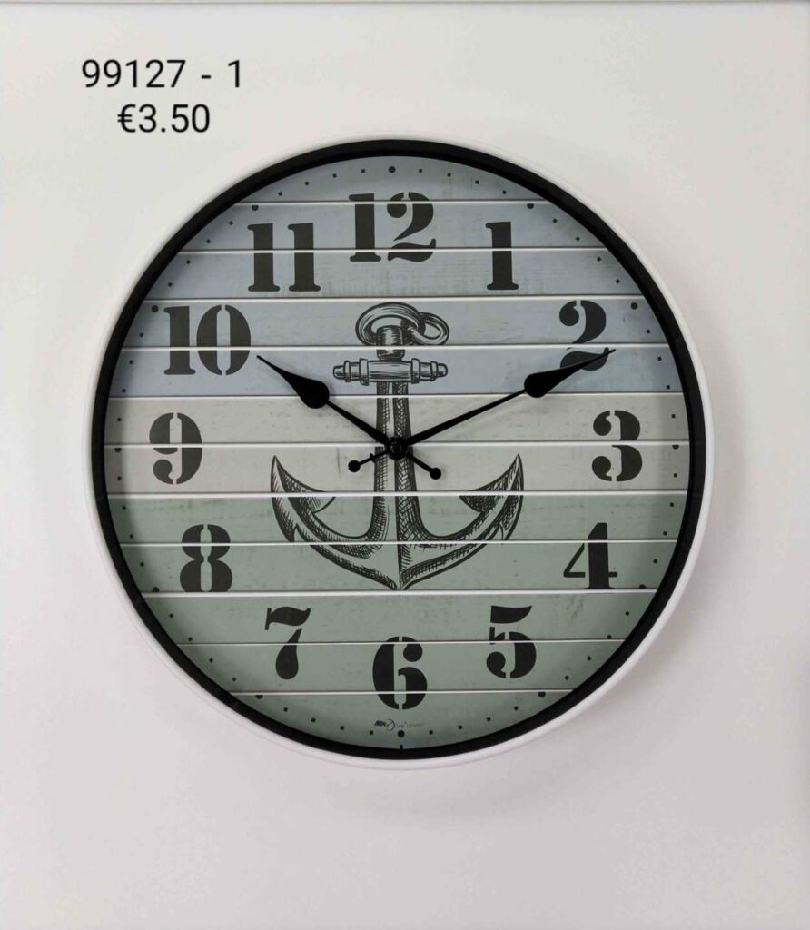 Ρολόι τοίχου - 35cm - 99127-1-WH
