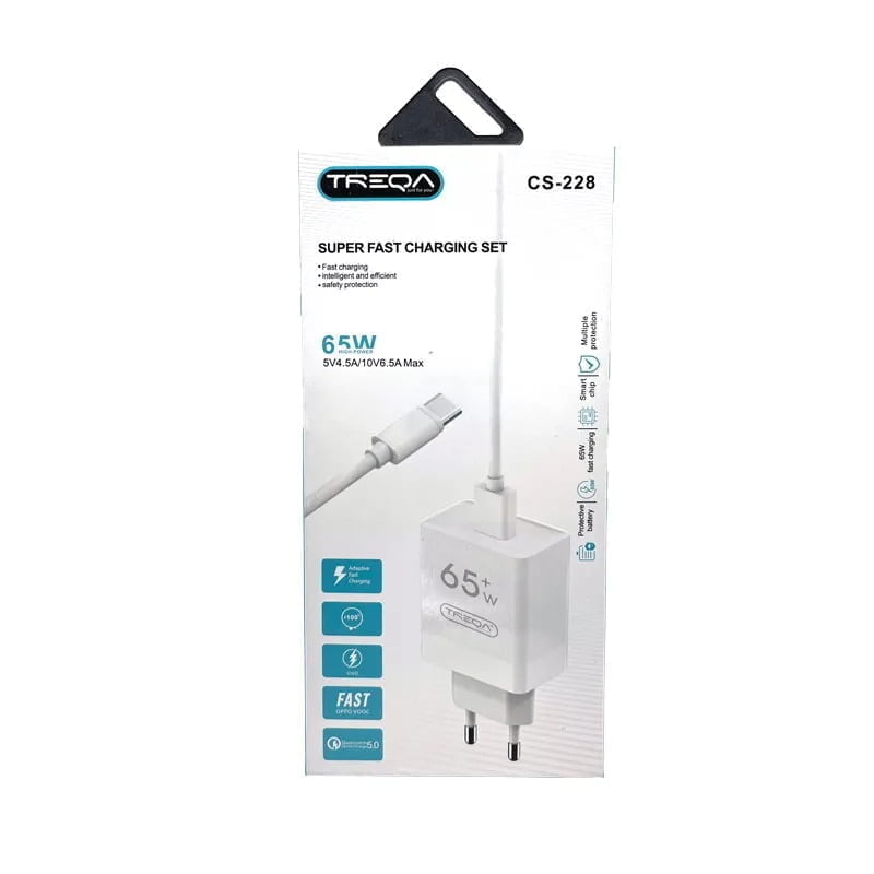 TREQA 65W γρήγορος φορτιστής κινητού micro CS-228 - Fast charger