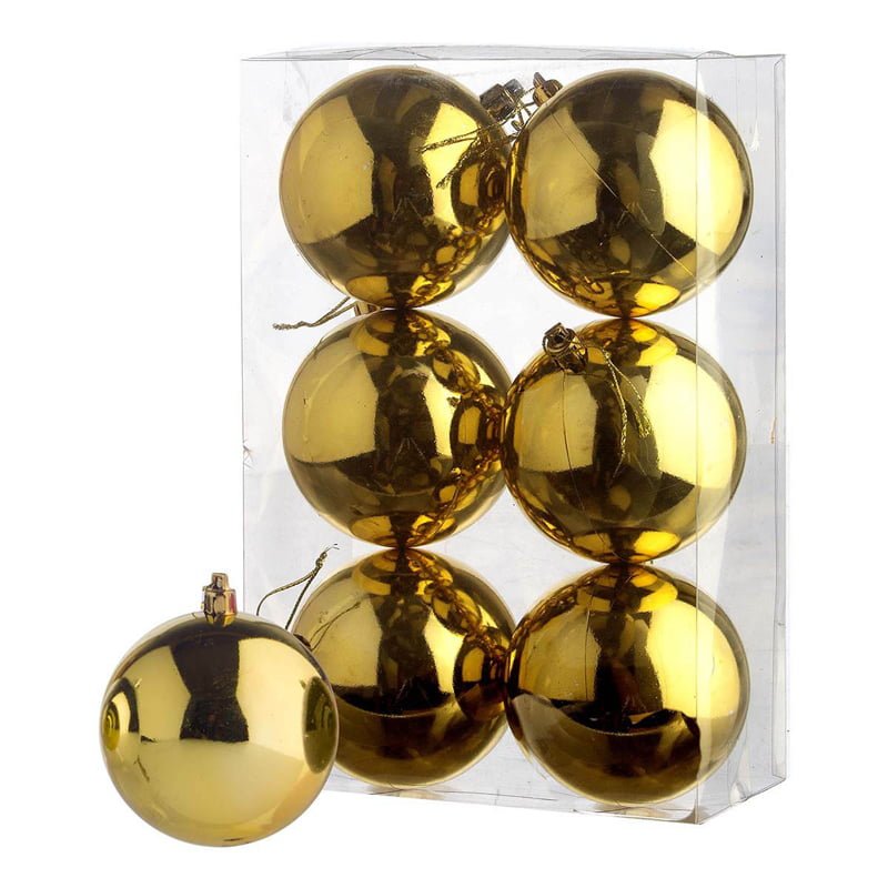Χριστουγεννιάτικες μπάλες 6τμχ 4,5cm - Christmas decoration balls 6pcs