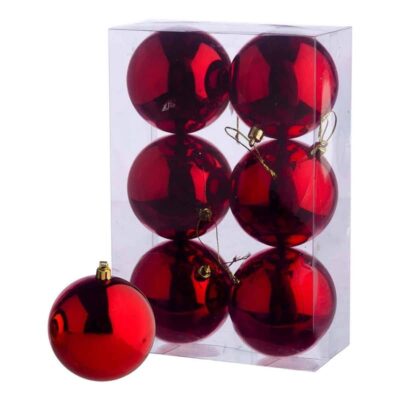 Χριστουγεννιάτικες μπάλες 6τμχ 4cm - Christmas decoration balls 6pcs