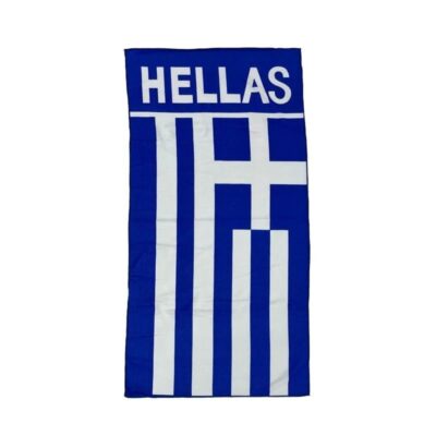 Πετσέτα θαλάσσης με την Ελληνική σημαία Hellas 140x70cm