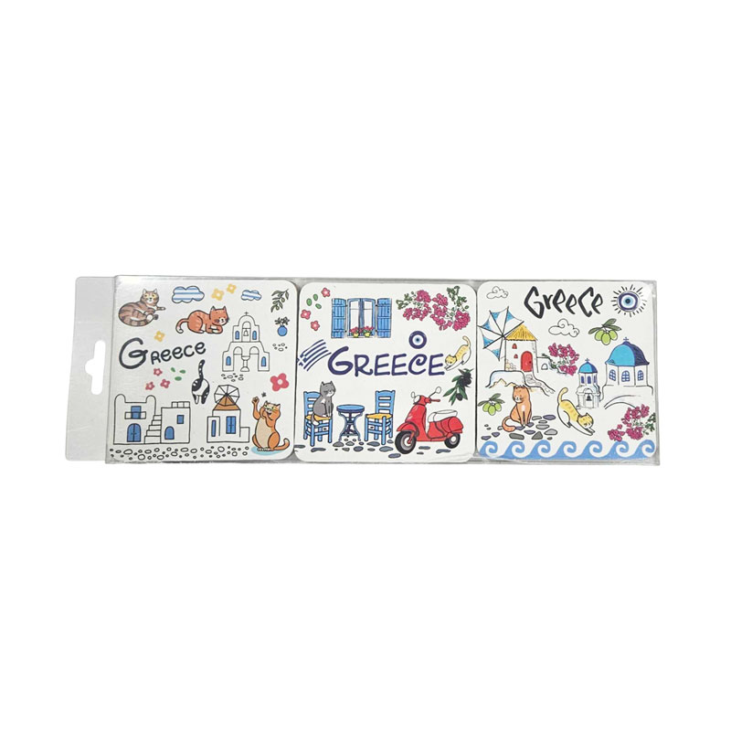 Σετ σουβέρ Greece 6τμχ - Coaster set 6pcs