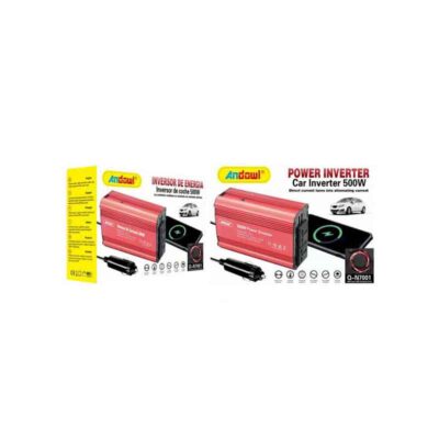 Andowl Inverter Αυτοκινήτου Τροποποιημένου Ημιτόνου 500W για Μετατροπή 12V DC σε 220V AC Q-N7001 - Power Inverter