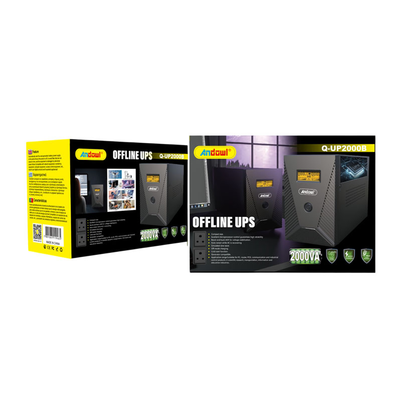 Andowl UPS Σταθεροποιητής Τάσης Q-UP2000B - Offline UPS
