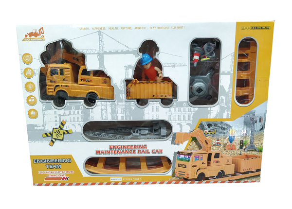 Παιδικό τρενάκι με ράγες - Engineering Train - 0046A - 102694