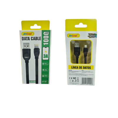 Andowl Καλώδιο δεδομένων Lighting σε USB 3Α Q-SJ122B - Data Cable