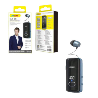 Andowl Ακουστικό In-ear Bluetooth Handsfree Q-EH580 - Clip-On Wireless Headset
