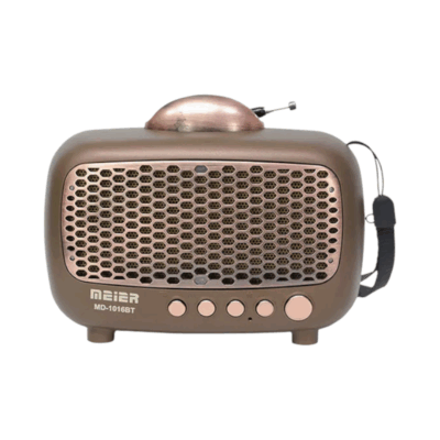 Επαναφορτιζόμενο ραδιόφωνο Retro - MD-1016BT - 410164 - Light Brown