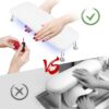 Φουρνάκι νυχιών με βάση στήριξης- Arm Rest manicure-pedicure - VKN-SUNH5 - 582419 - Black